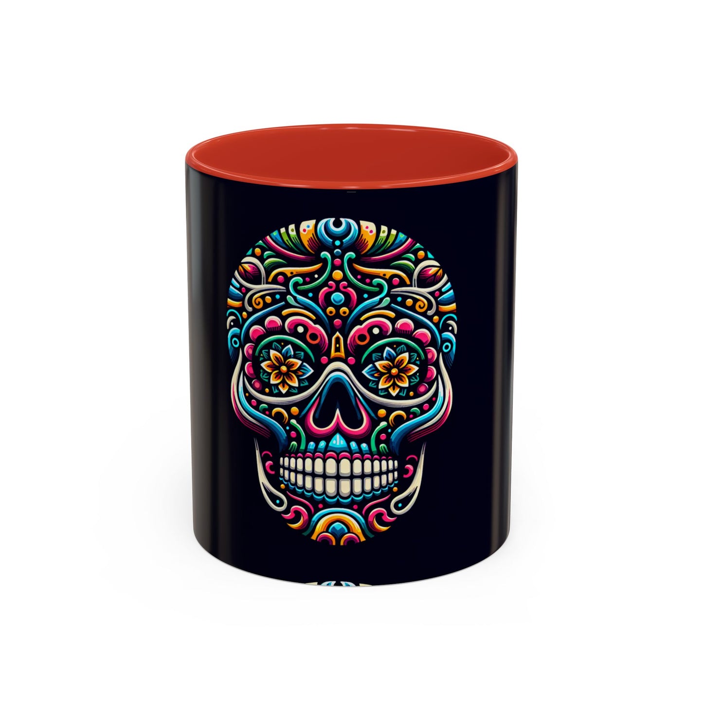 Sugar Skull Accent Coffee Mug (11, 15oz)