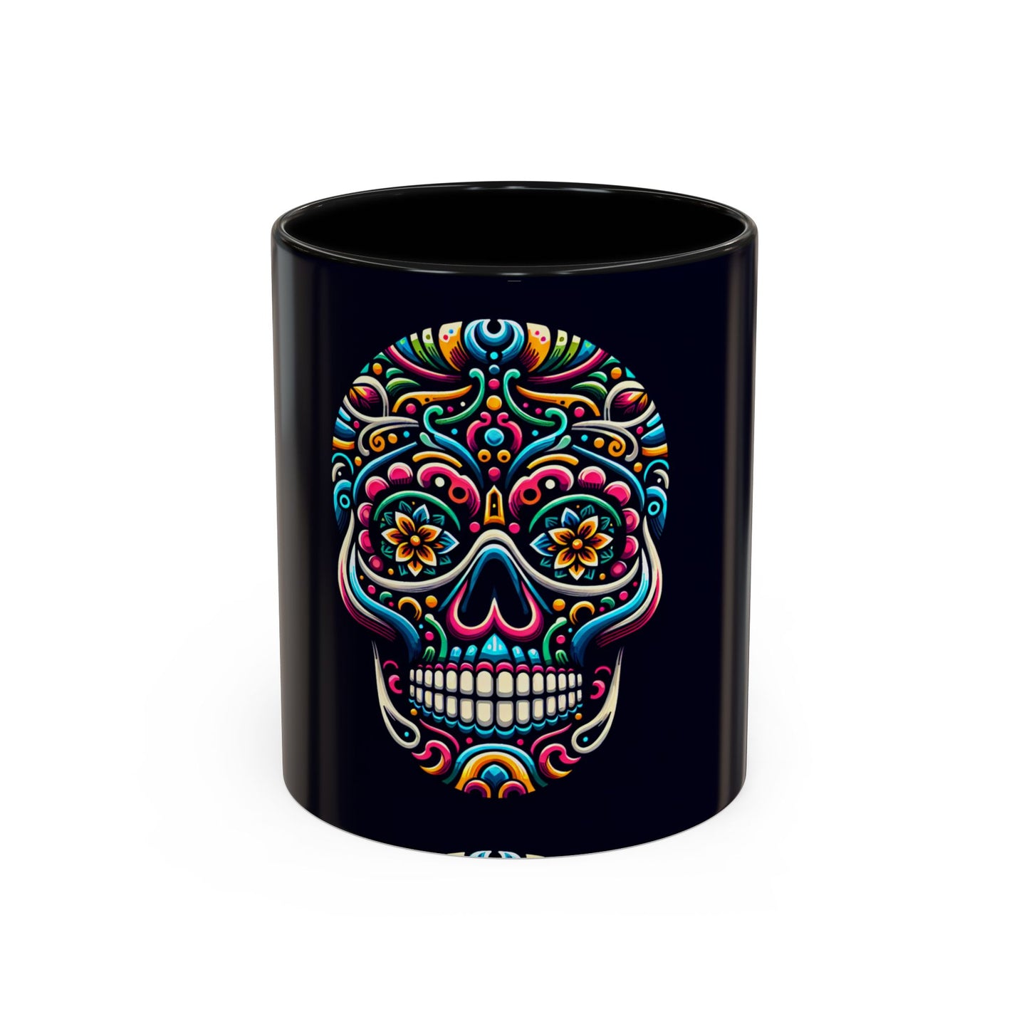 Sugar Skull Accent Coffee Mug (11, 15oz)