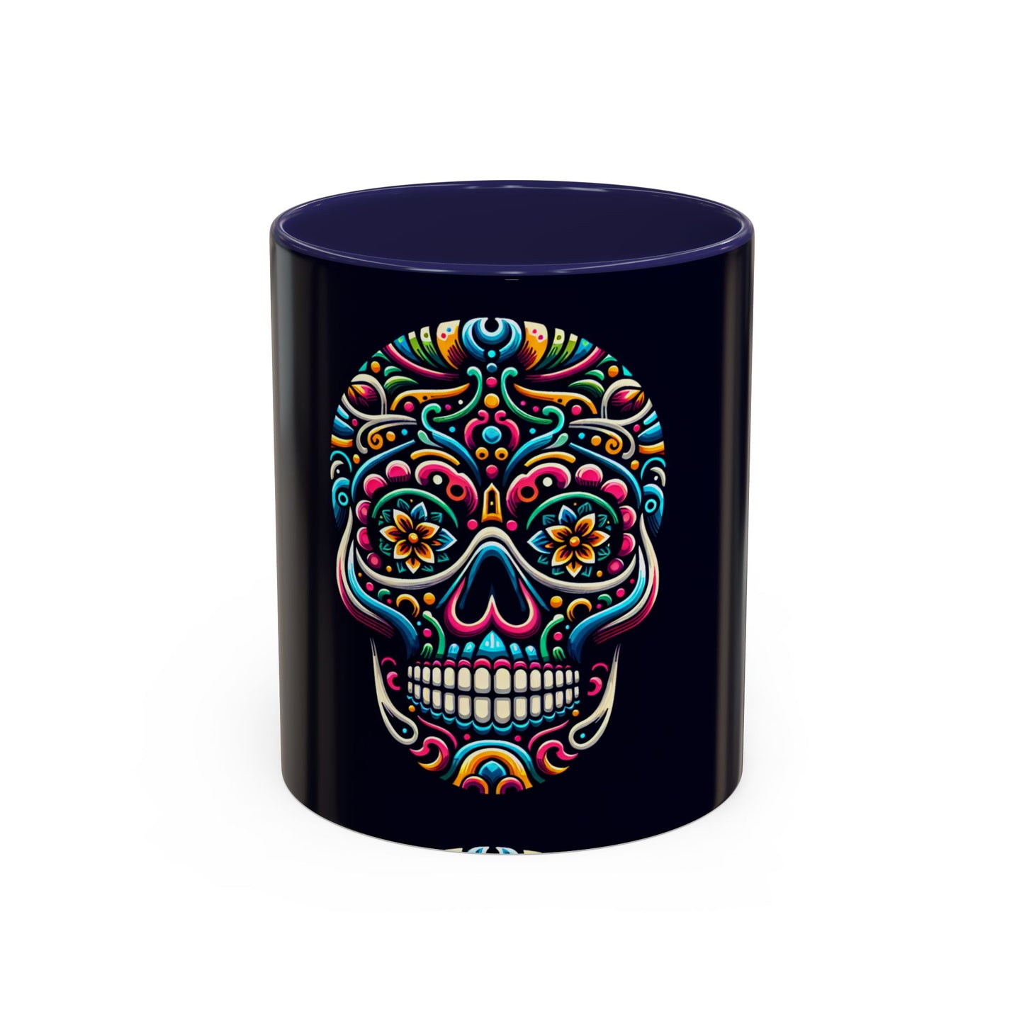 Sugar Skull Accent Coffee Mug (11, 15oz)