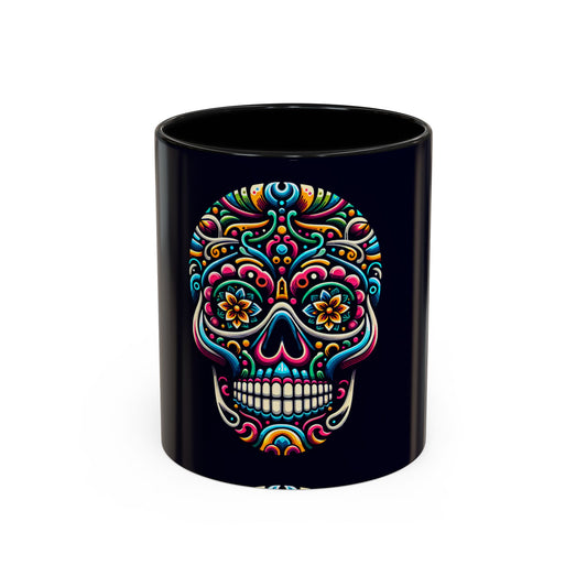 Sugar Skull Accent Coffee Mug (11, 15oz)